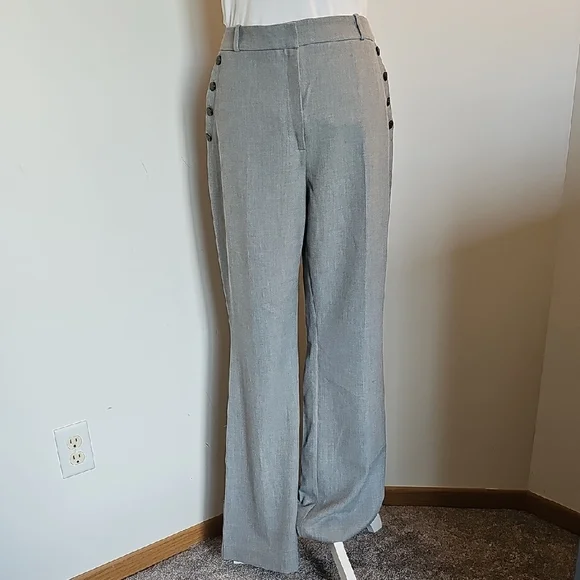 White House Black Market Gray Curvy Boot Pants - Picture 1 of 9